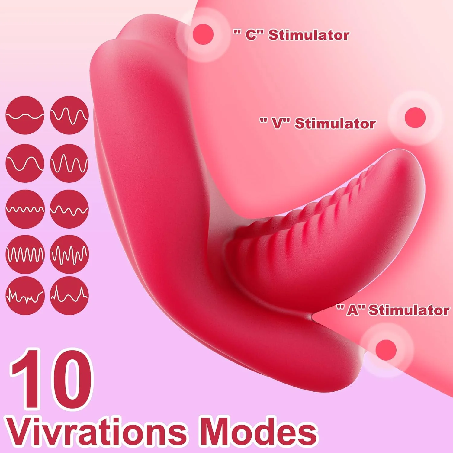 KissPulse Tongue Wearable Panty Vibrator APP 10 Modes - Image 2