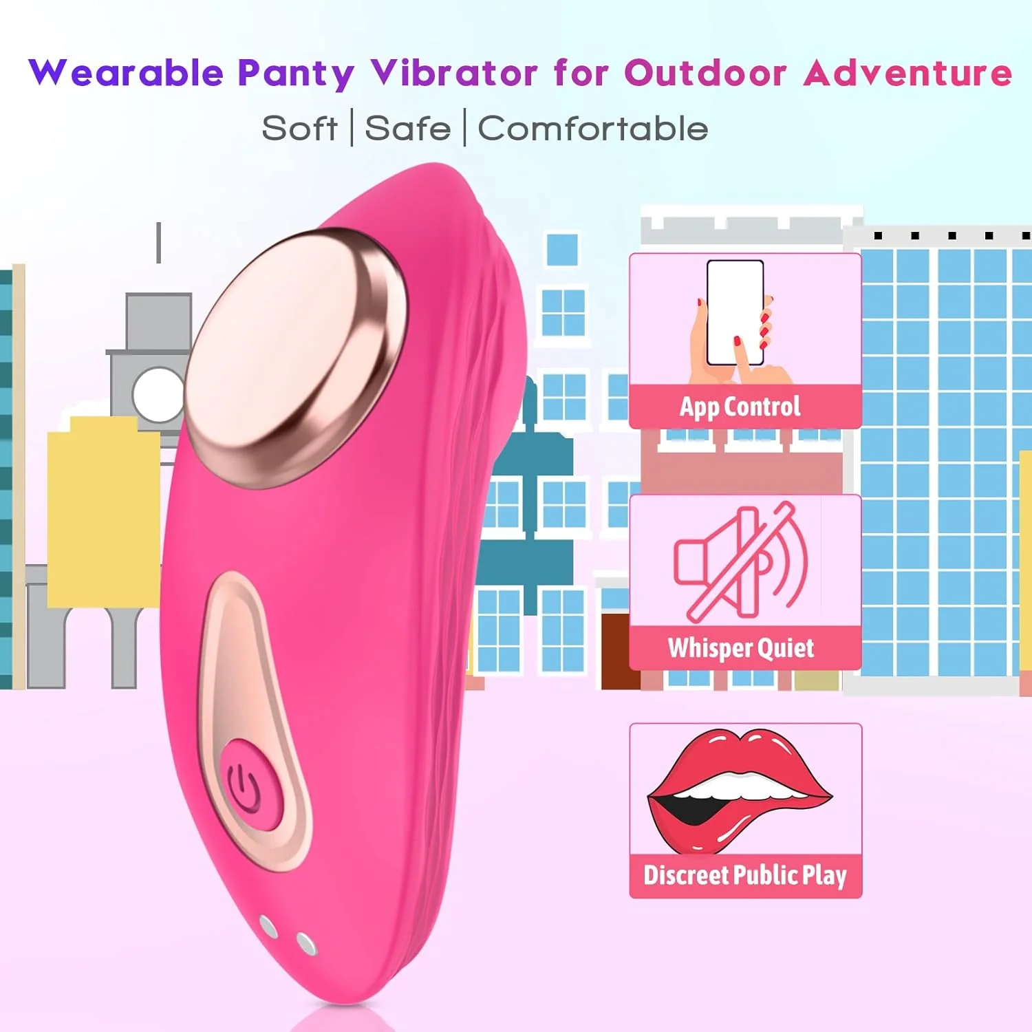ClipSync APP Magnetic Panty Vibrator 10 Modes - Image 3