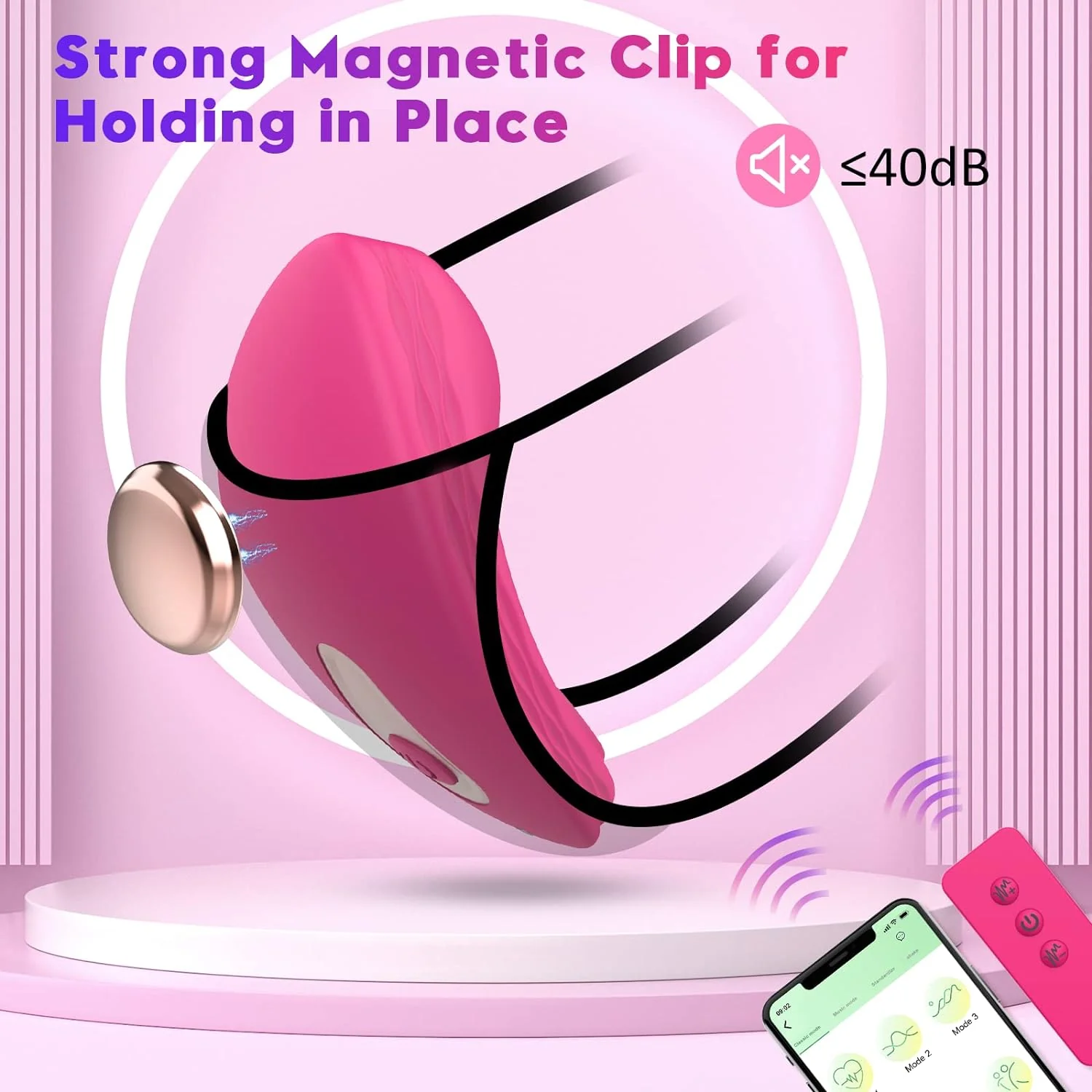 ClipSync APP Magnetic Panty Vibrator 10 Modes - Image 5