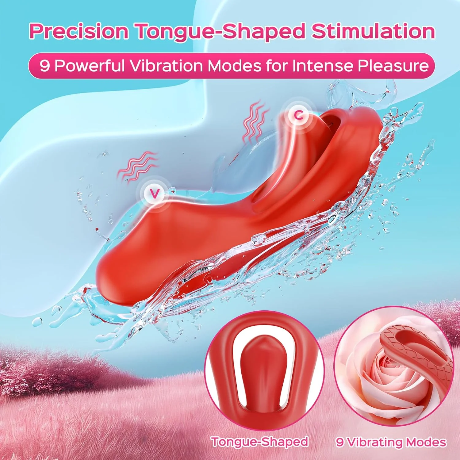 AuraVibe Remote Control Tongue Panty Vibrator - Image 2