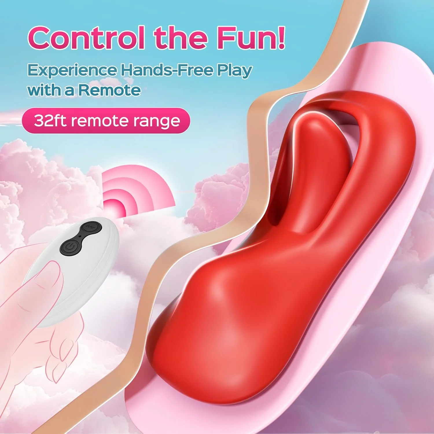 AuraVibe Remote Control Tongue Panty Vibrator - Image 4