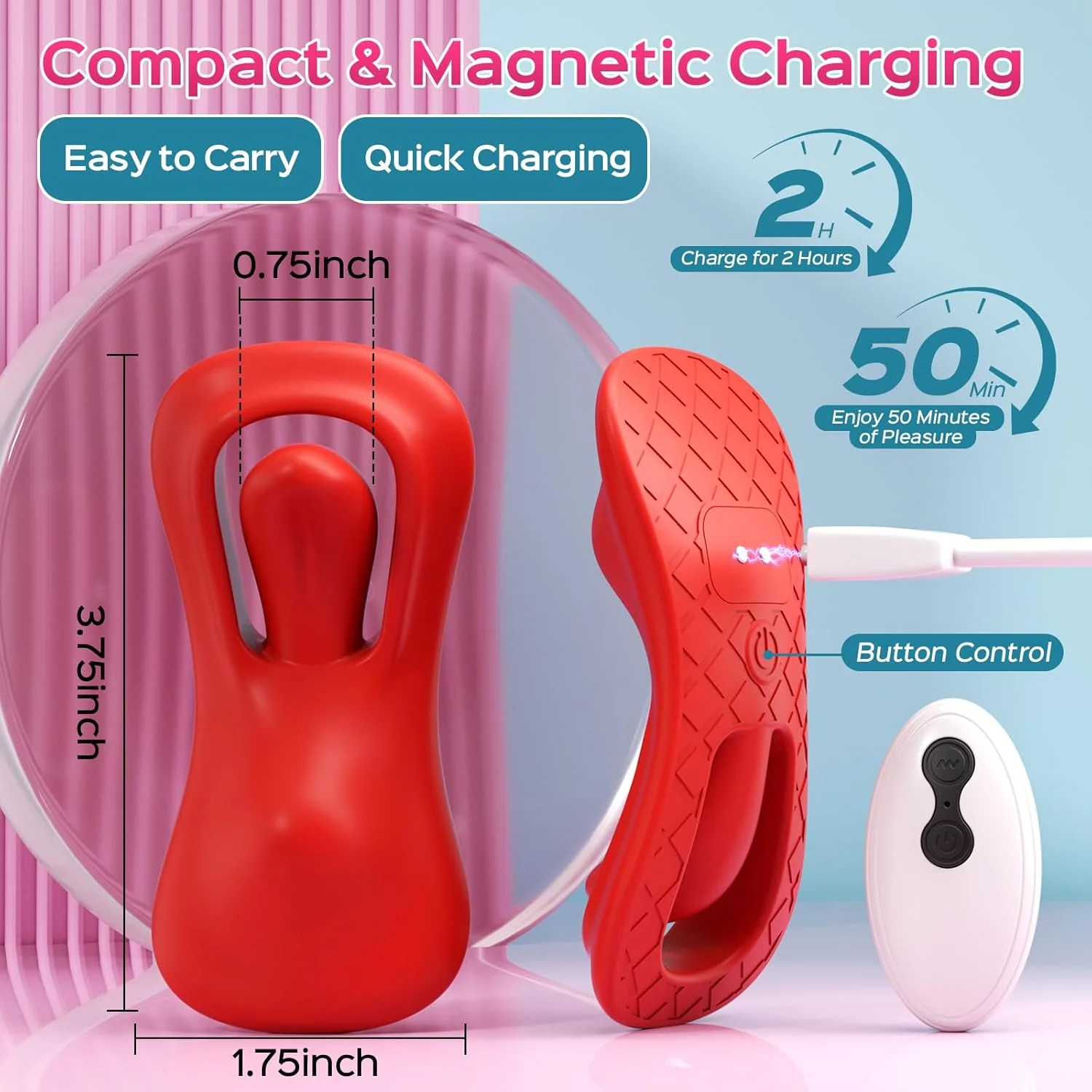 AuraVibe Remote Control Tongue Panty Vibrator - Image 5