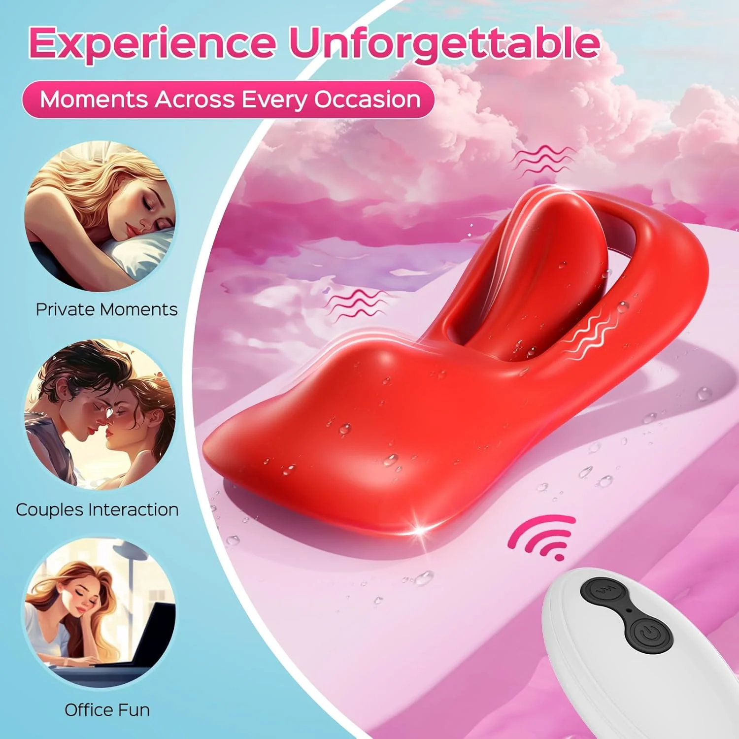 AuraVibe Remote Control Tongue Panty Vibrator - Image 6
