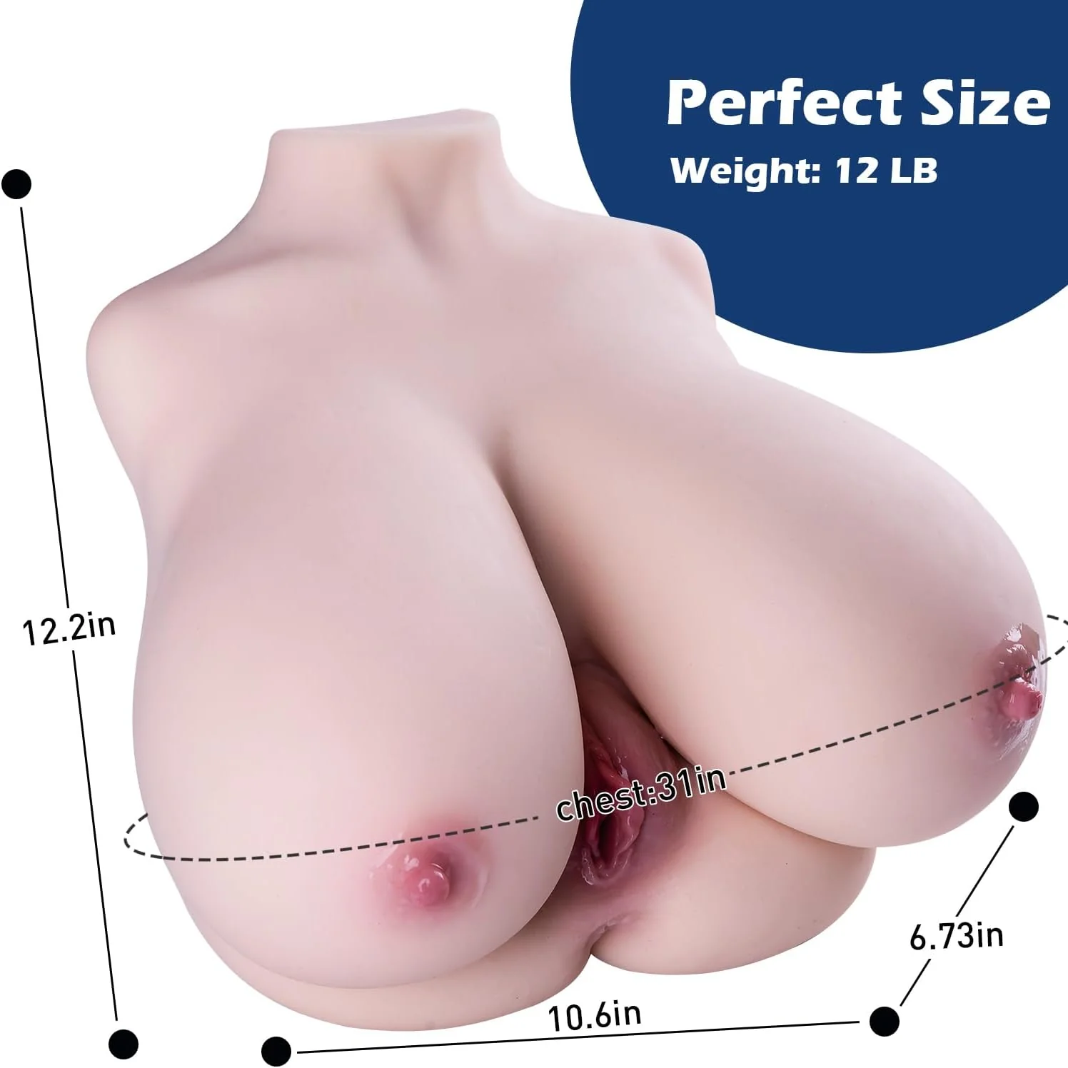 AuroraBelle Realistic 3-in-1 Sex Doll Masturbator - Image 2