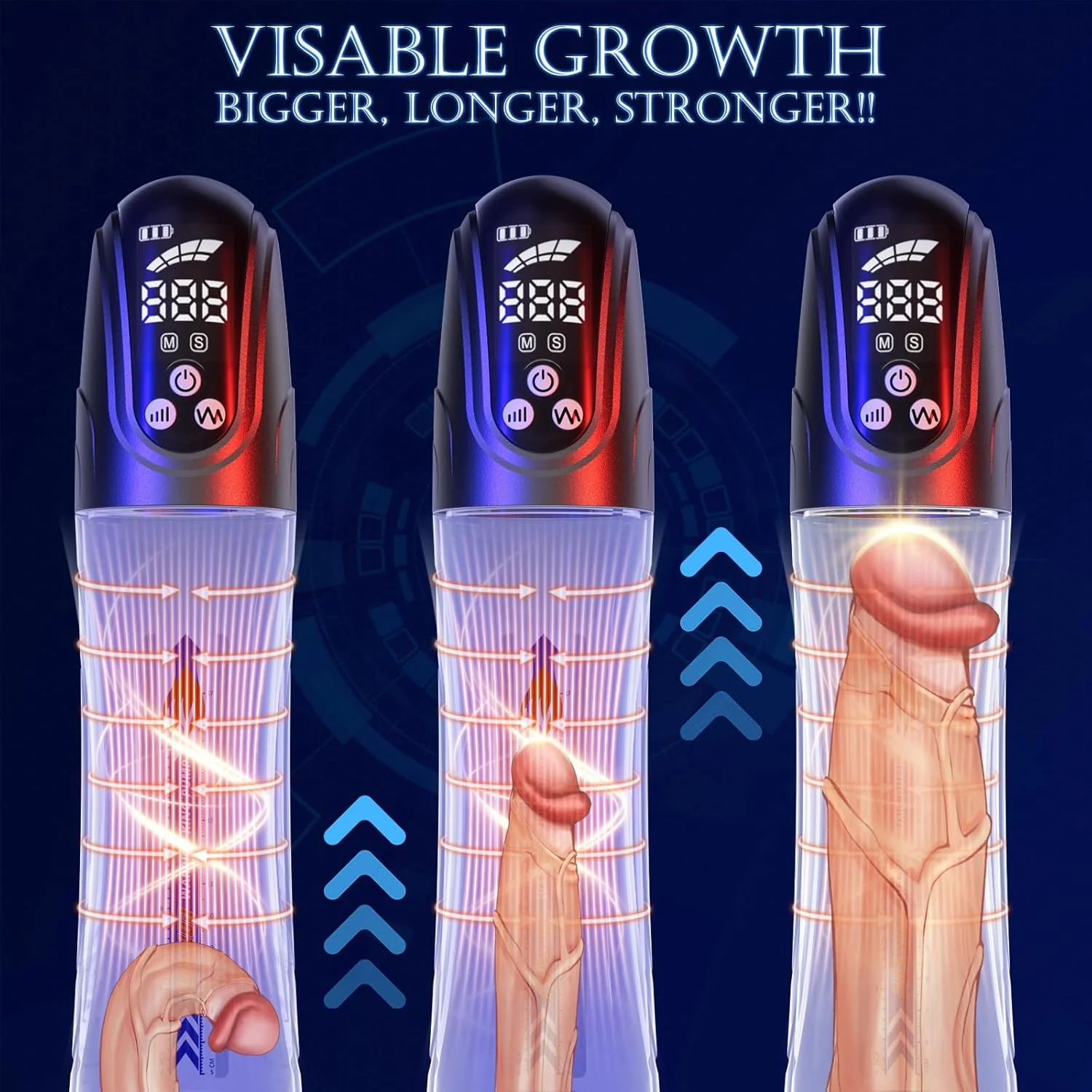 2-in-1 Suction & Pressure Penis Pump – Automatic Male Enhancer - Image 5