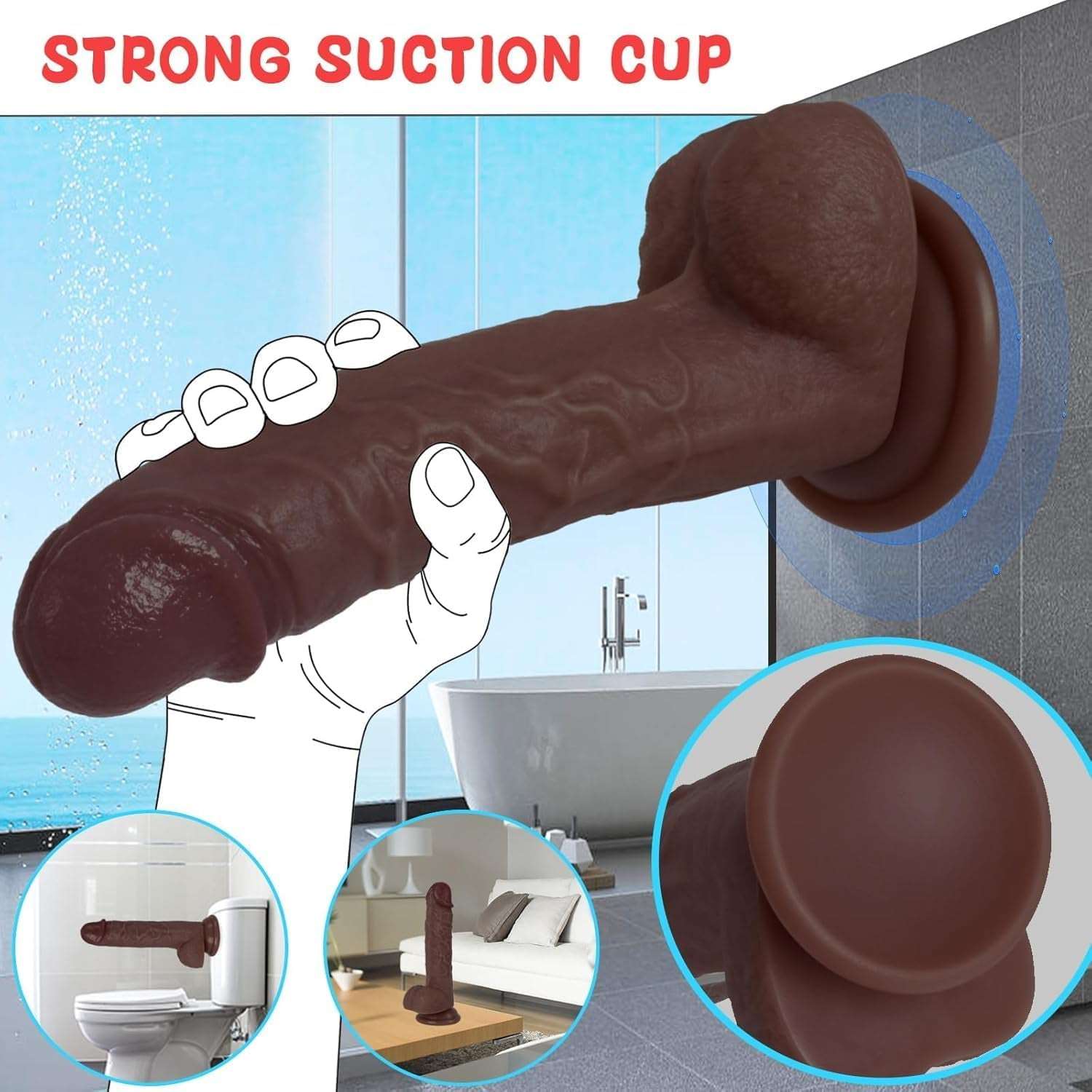 BBD Realistic Silicone Dildo - Image 4