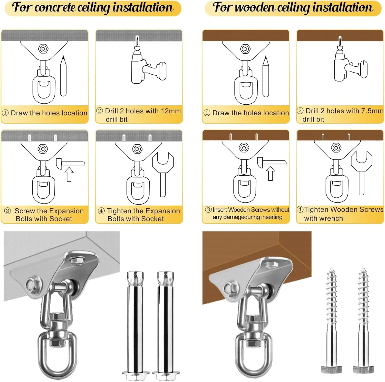 AureX 360° Ceiling Sex Swing 700lb Heavy Duty - Image 5