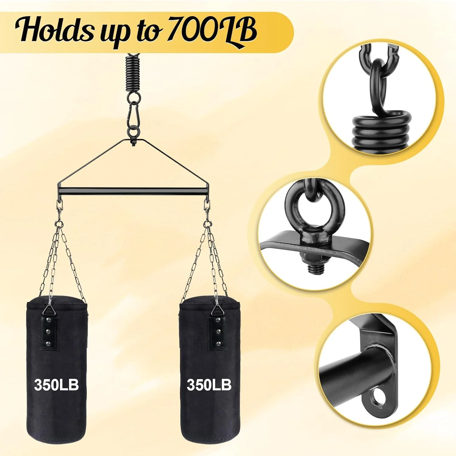 AureX 360° Ceiling Sex Swing 700lb Heavy Duty - Image 7