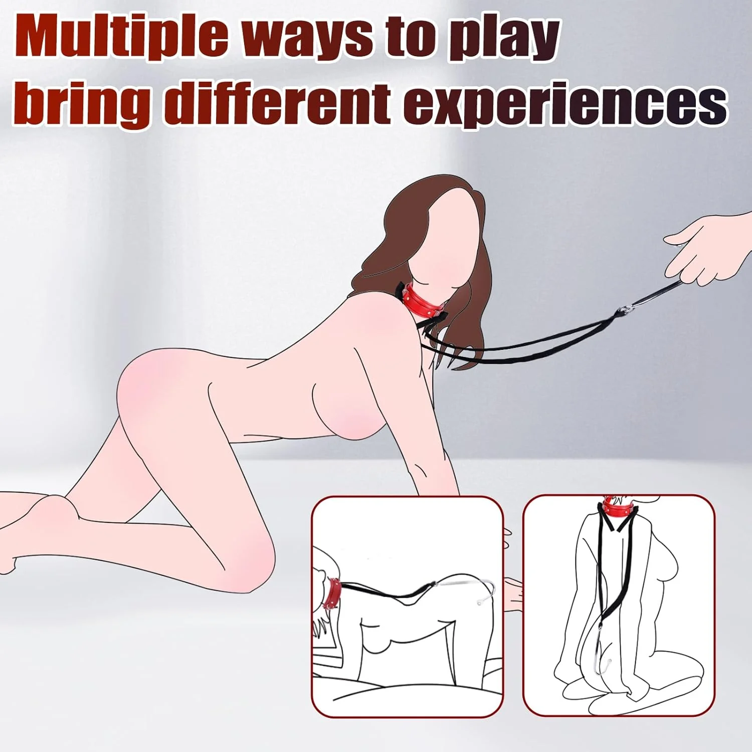 SteelLeash Anal Hook Collar Leash BDSM Kit - Image 6