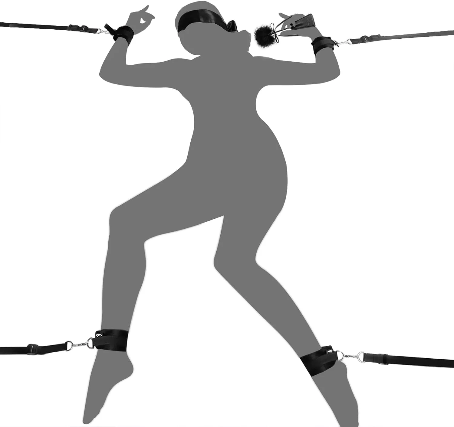 Adjustable BDSM Bed Restraint Kit - Image 2