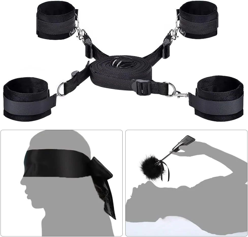 Adjustable BDSM Bed Restraint Kit - Image 3
