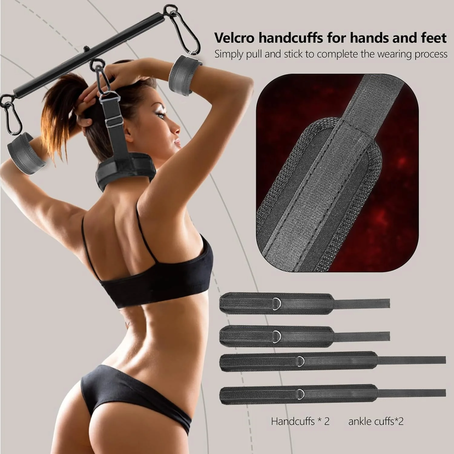 ControlLink Neck to Wrist Spreader Bar BDSM Kit - Image 3