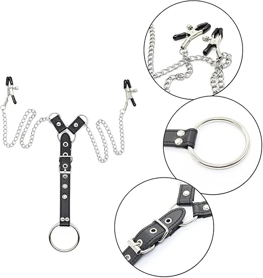 SensationBalance BDSM Nipple Clamps Penis Cage - Image 4