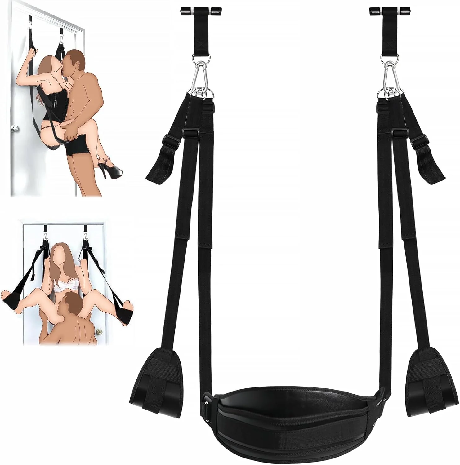 SilvarisX Door Sex Swing with Seat 300lb