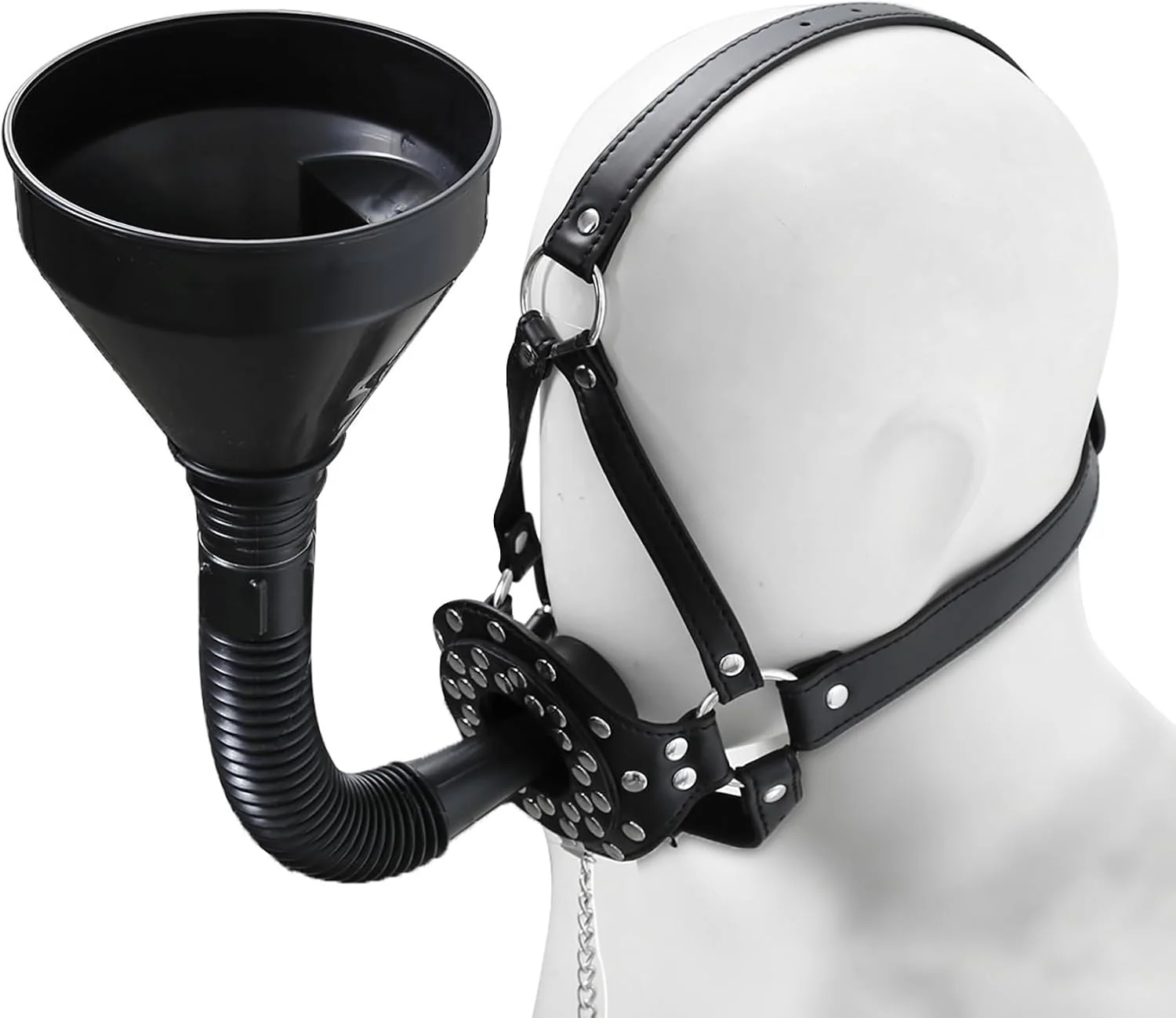 Extreme BDSM Funnel Sex Mask - Image 3
