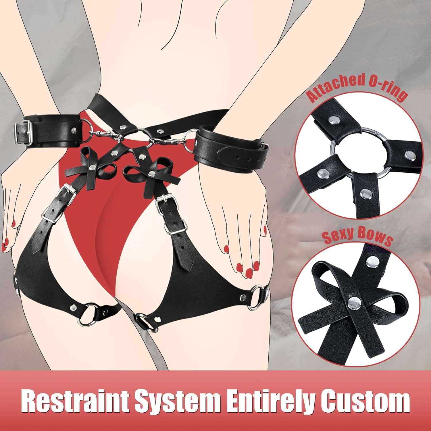 BDSM Hip & Thighs Restraints - Image 2