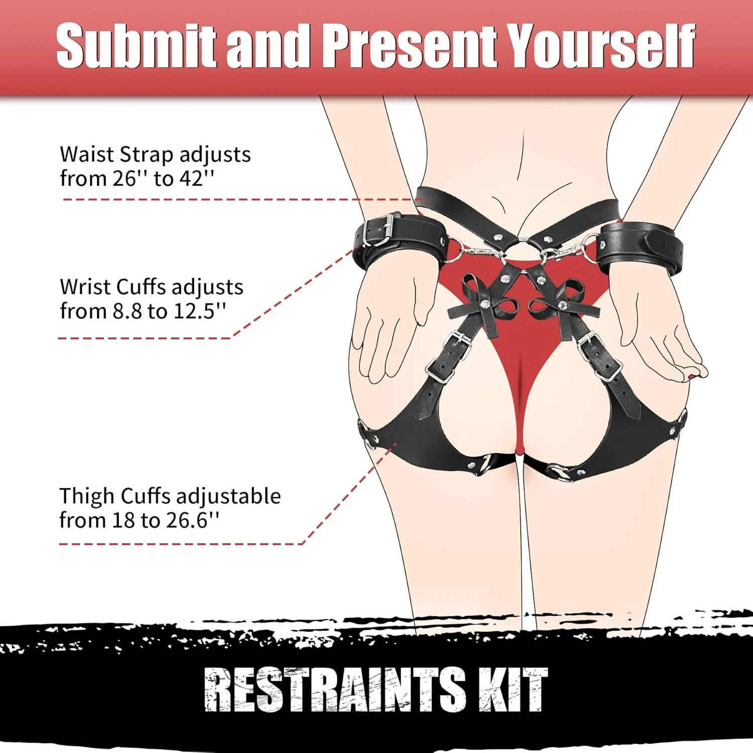 BDSM Hip & Thighs Restraints - Image 4