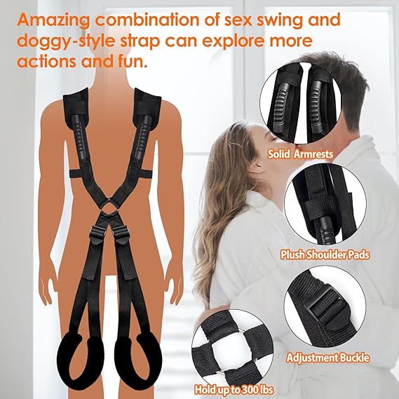 TetheredTensions Premium BDSM Bondage Restraints Sex Sling - Image 4