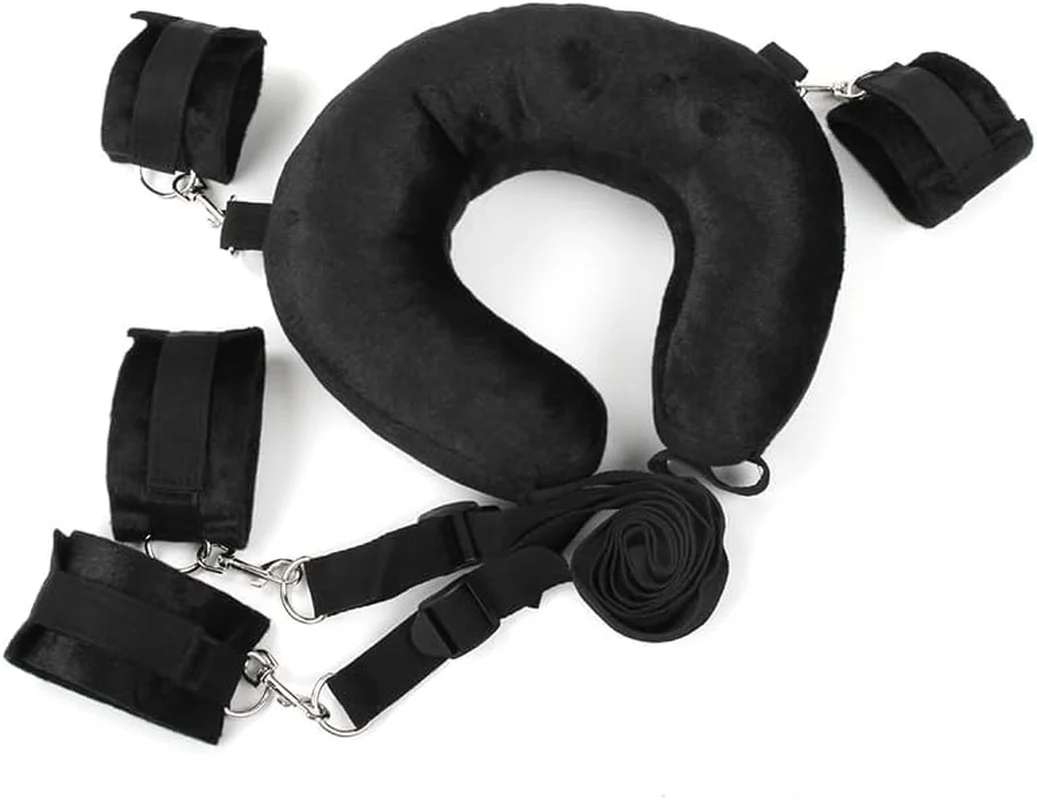 VelvetAnchor BDSM Sling with Neck Pillow & Cuffs - Image 4