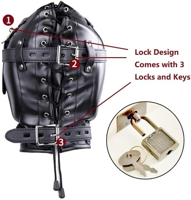 Extreme BDSM Full Face Sex Mask - Image 4