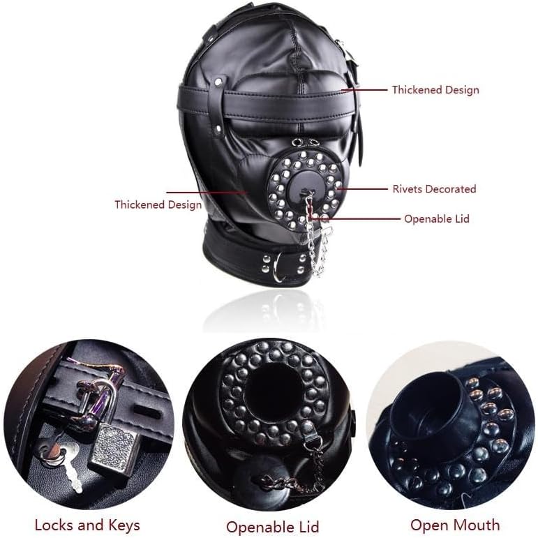 Extreme BDSM Full Face Sex Mask - Image 5
