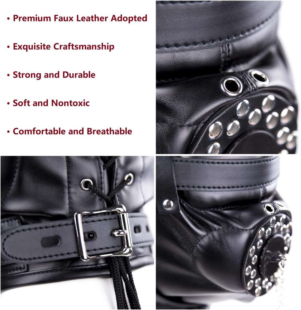 Extreme BDSM Full Face Sex Mask - Image 6
