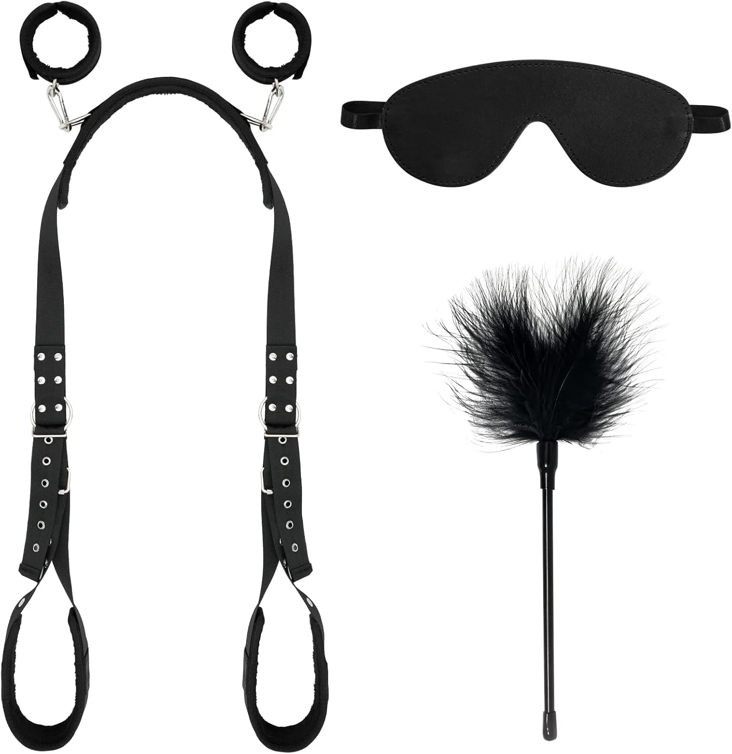 SoftBound BDSM Sling Restraint Kit Cuffs Blindfold - Image 7