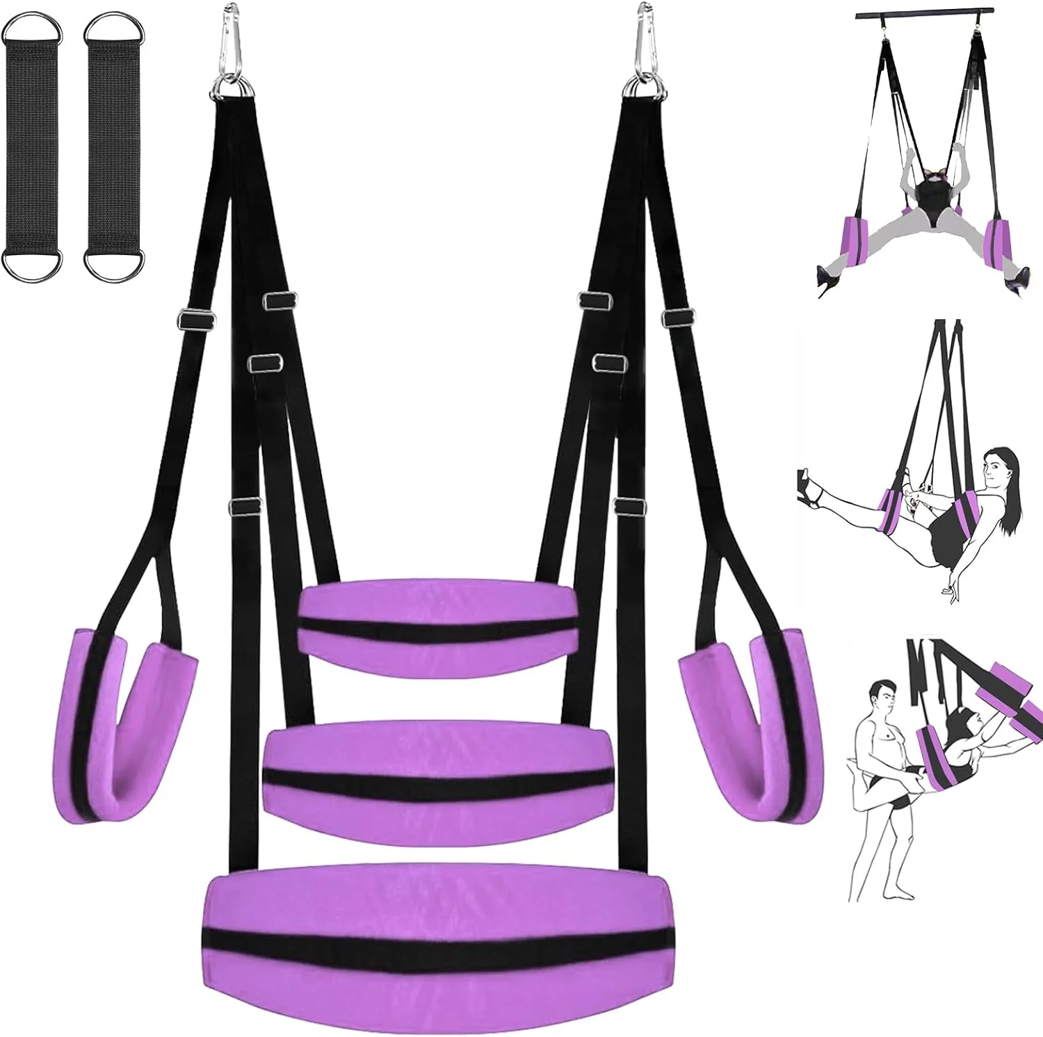 VioletBond Purple BDSM Sex Swing Adjustable
