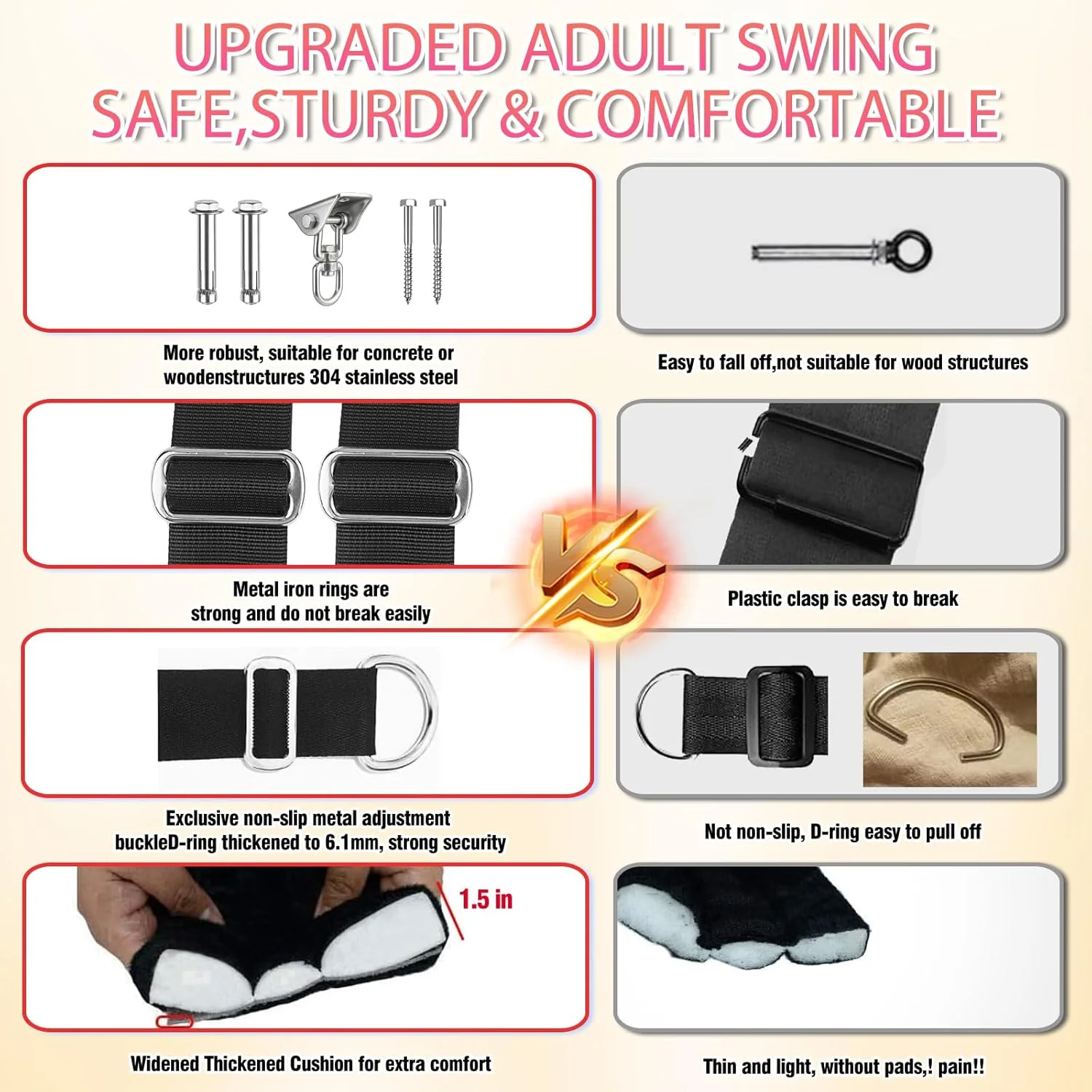AeroRotate 2-in-1 360° Sex Swing 800lb - Image 6