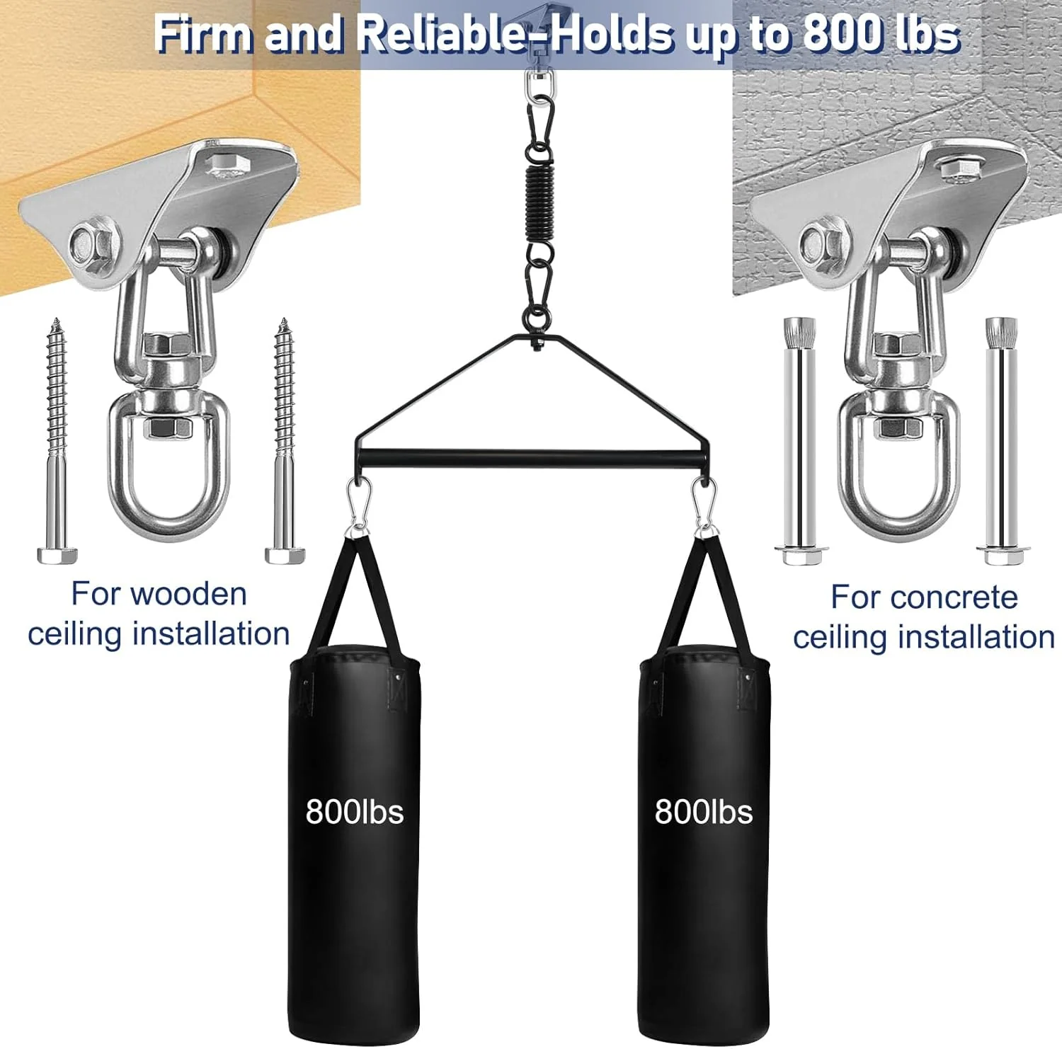 VortiqX 360° Spinning Ceiling Sex Swing 800lb - Image 3