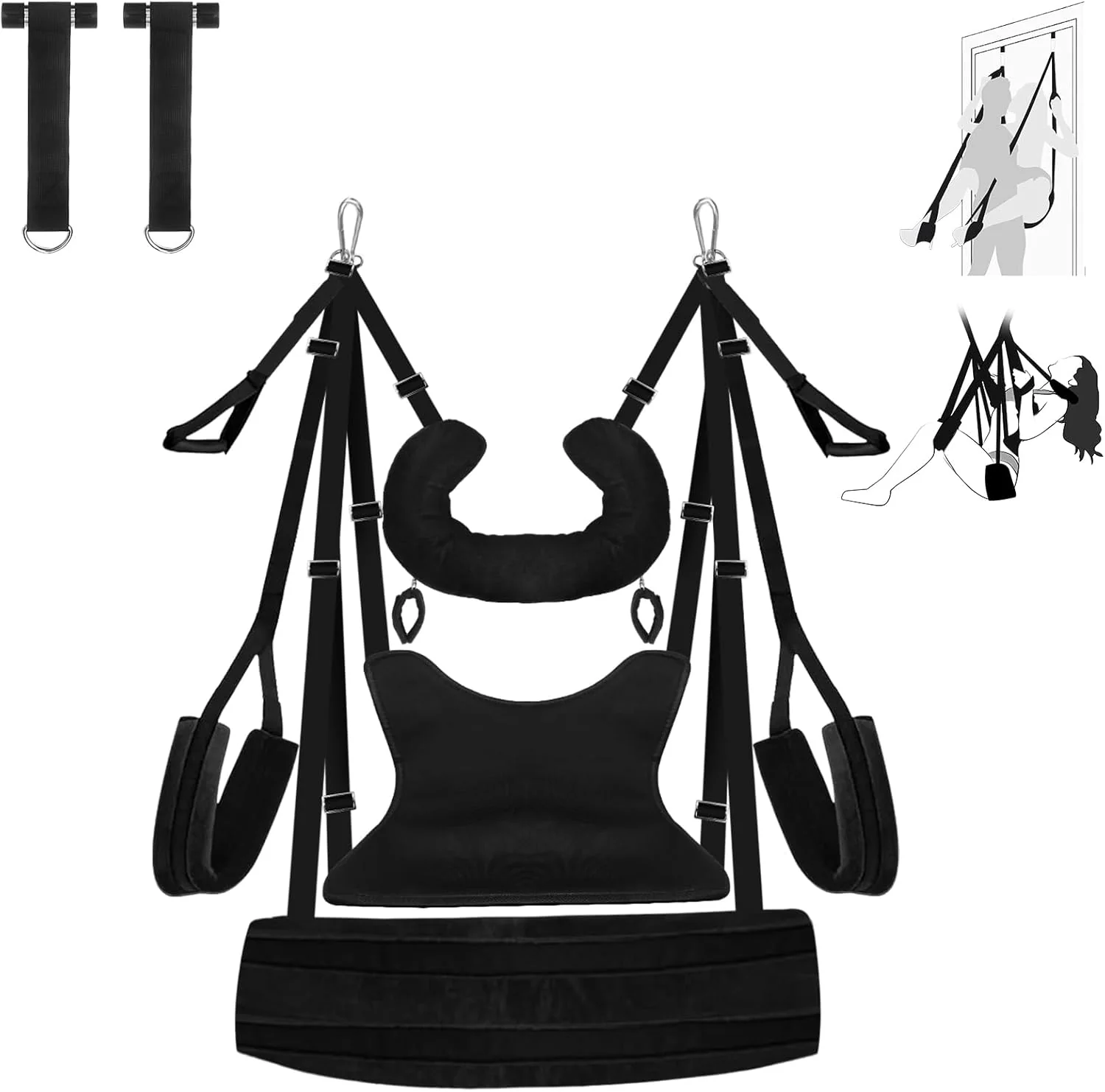 ComfortBond Adjustable BDSM Door Swing with Padding