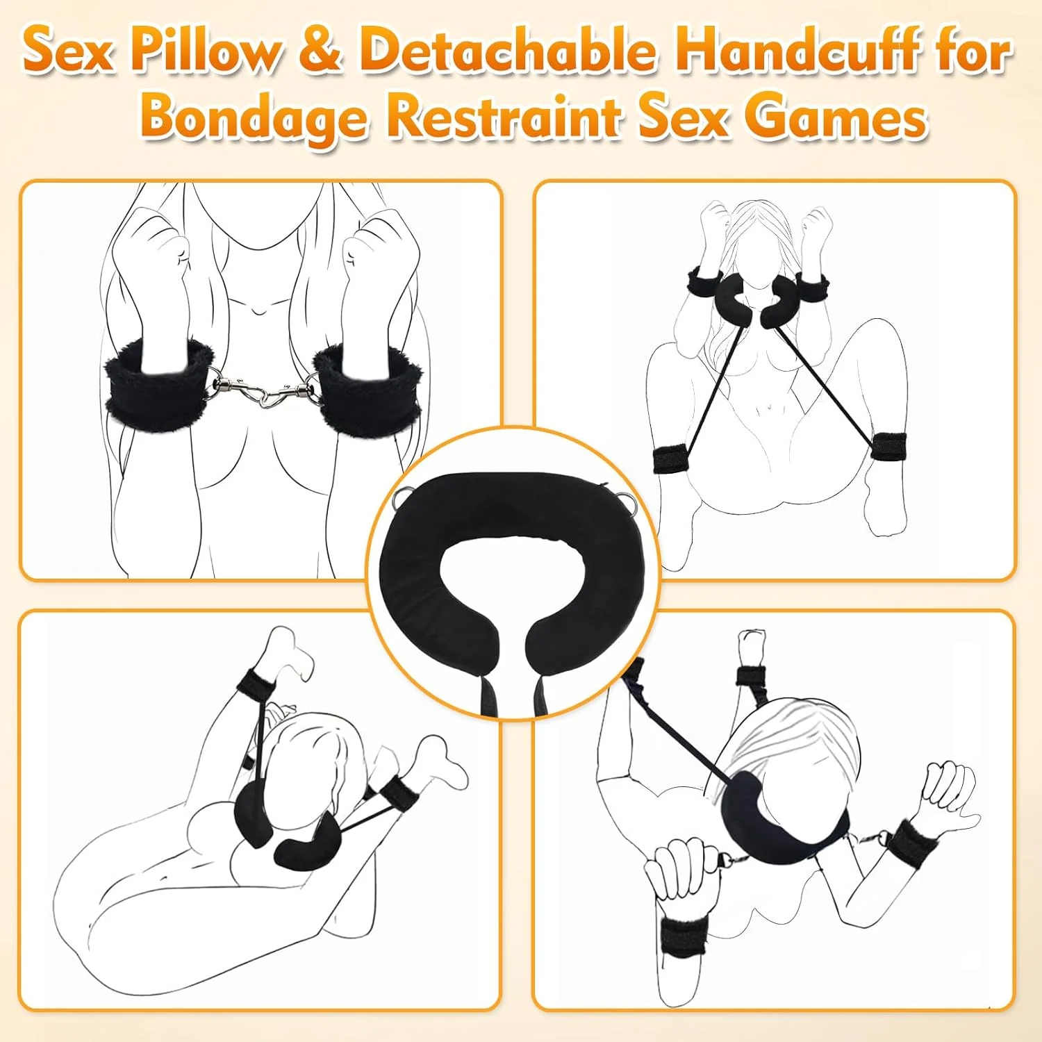 ComfortBond Adjustable BDSM Door Swing with Padding - Image 4