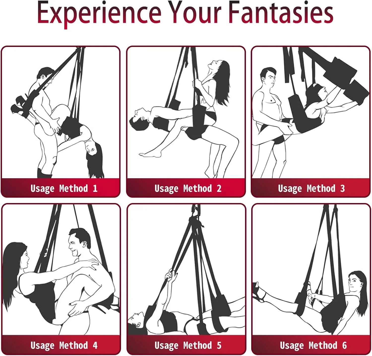AeroBond Heavy Duty Sex Swing 350lb Adjustable - Image 3