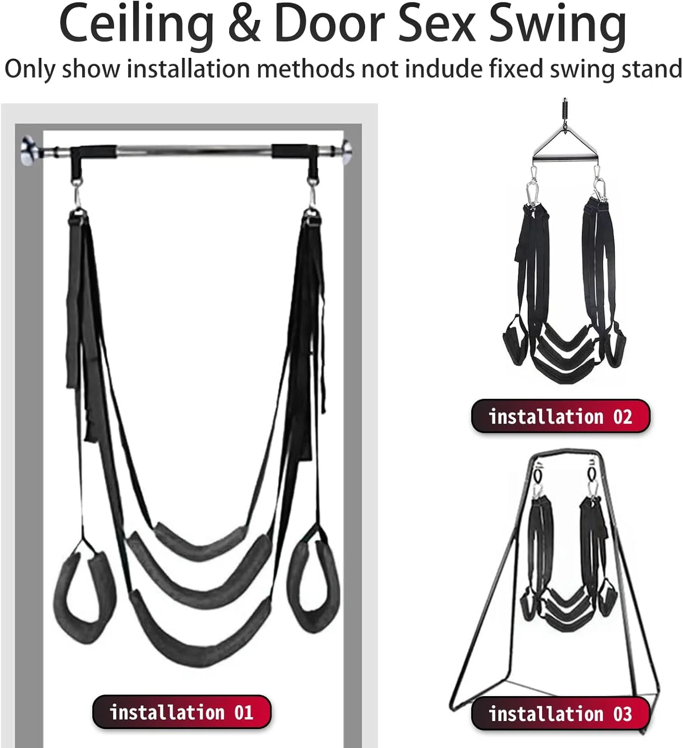 AeroBond Heavy Duty Sex Swing 350lb Adjustable - Image 4