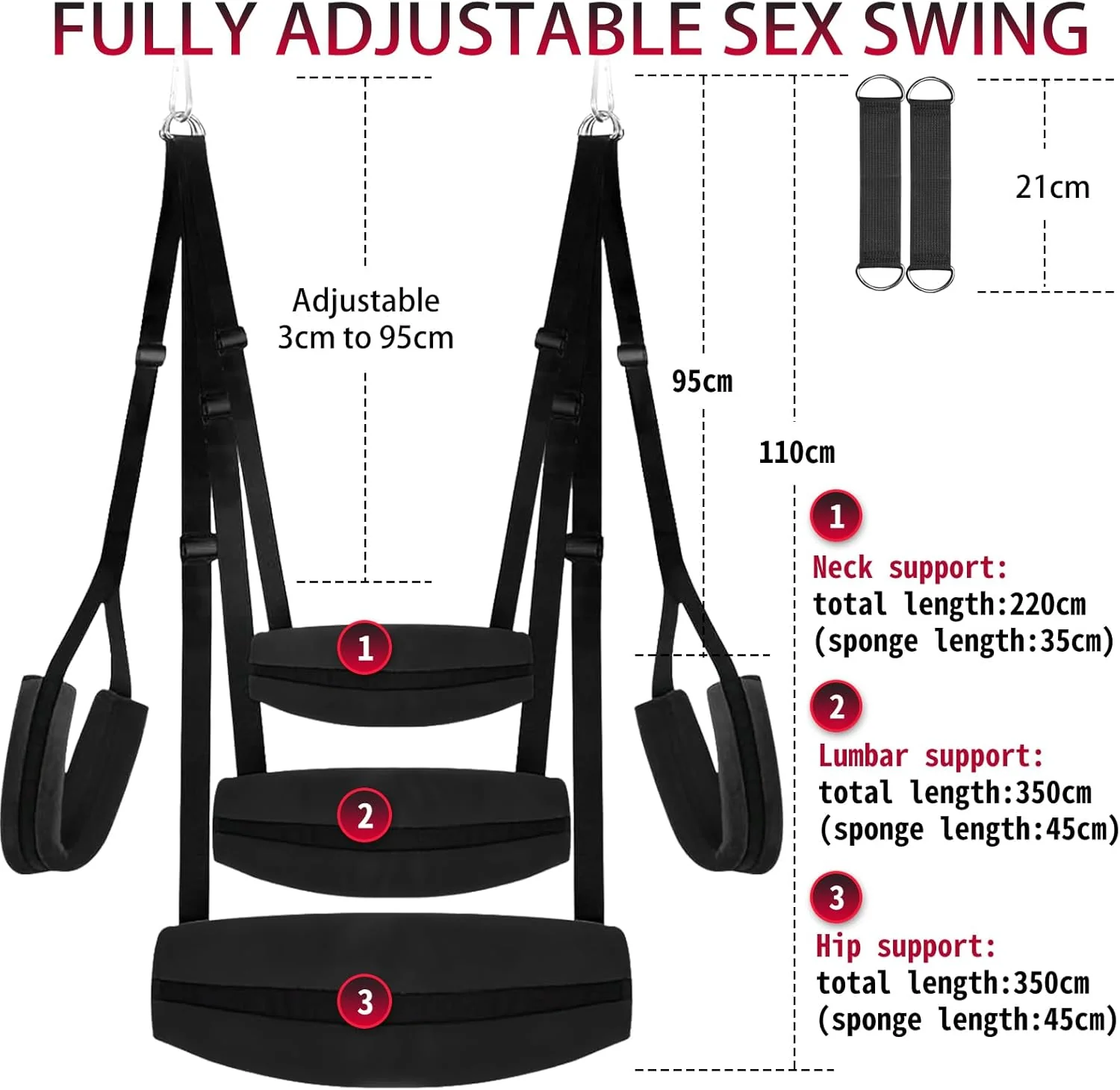 VelvetBond BDSM Door Sex Swing 800lb Cushioned - Image 6
