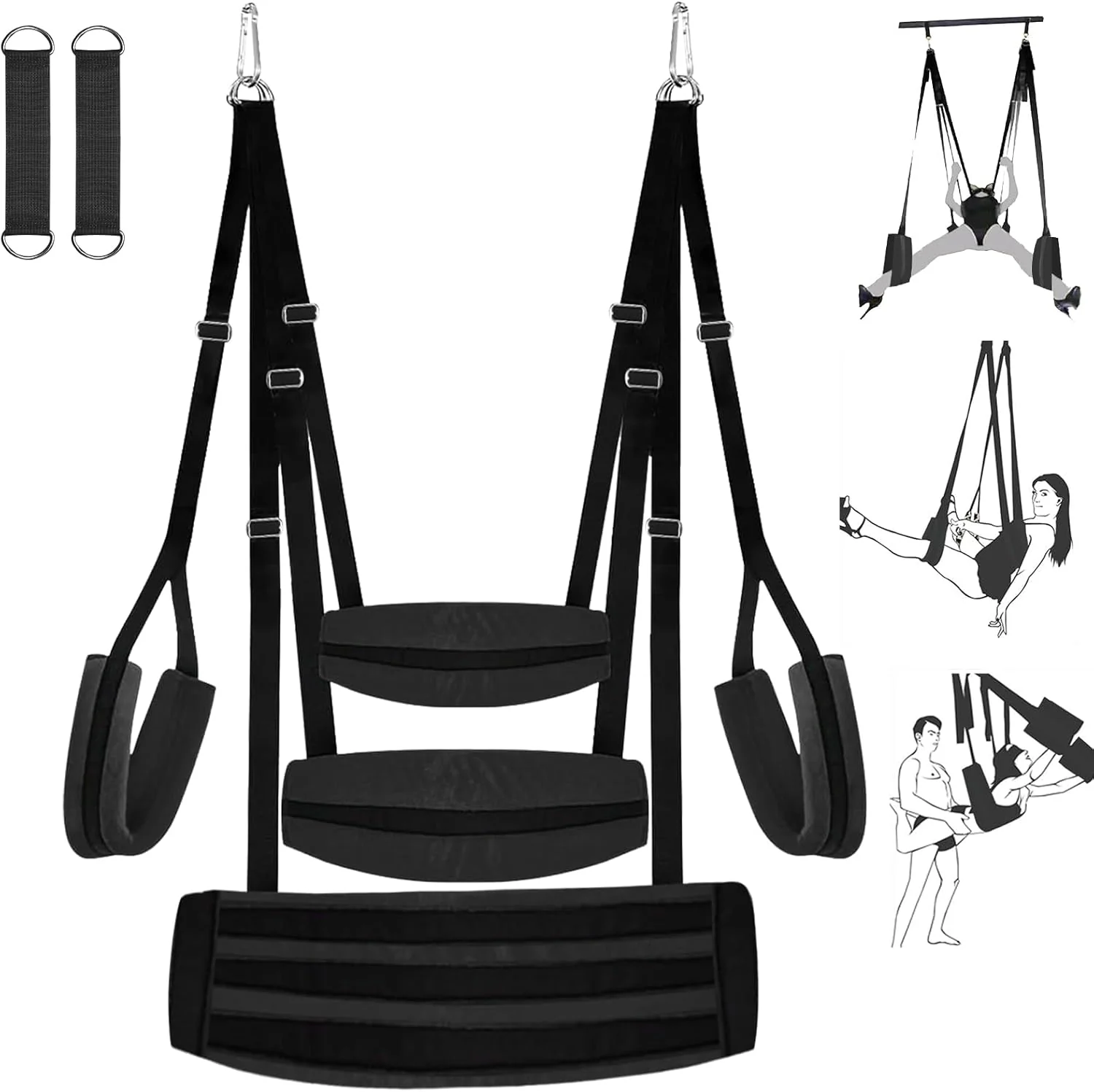 StratavaX Heavy Duty Sex Swing 500lb Adjustable
