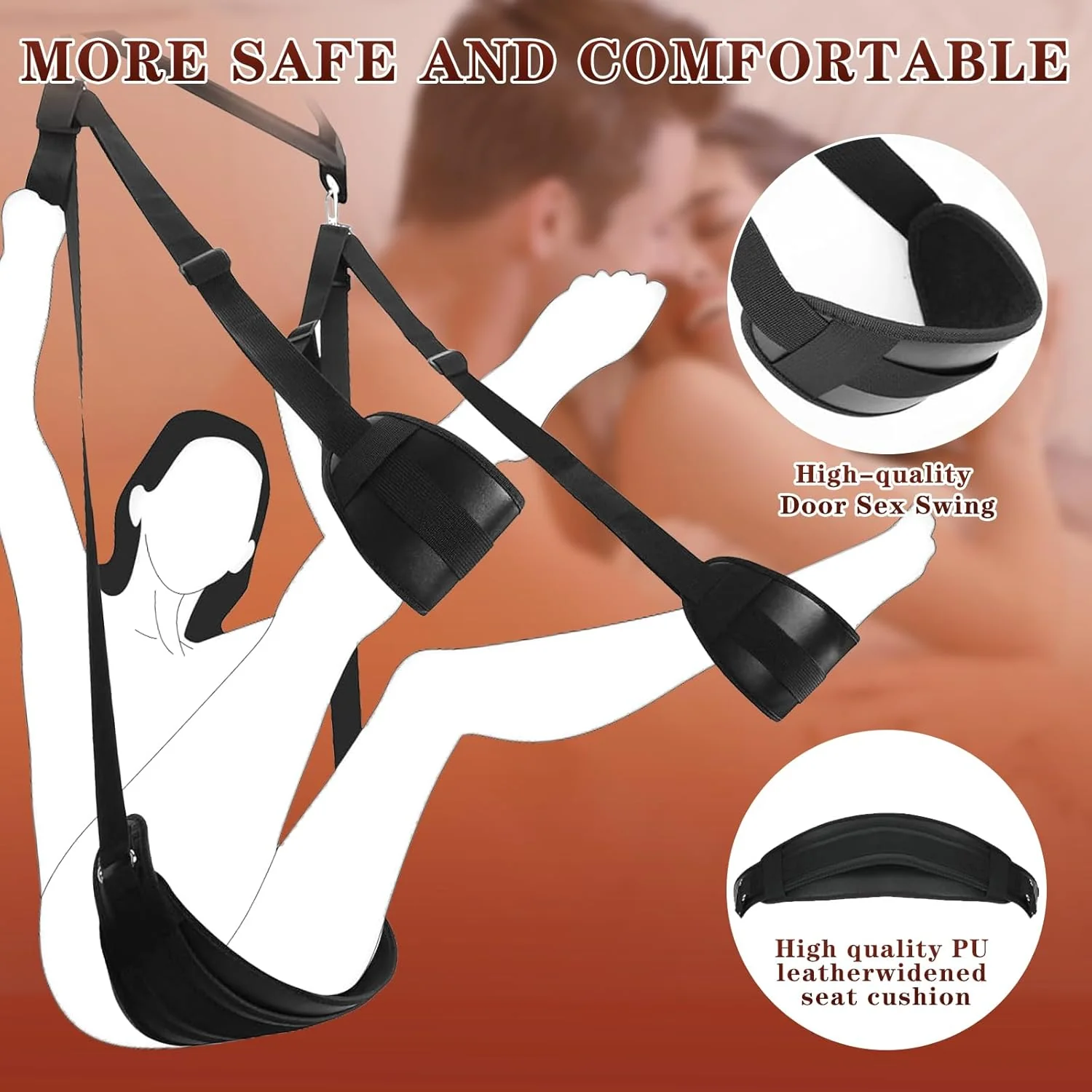TriVanta 360° Ceiling & Door Sex Swing Kit - Image 4