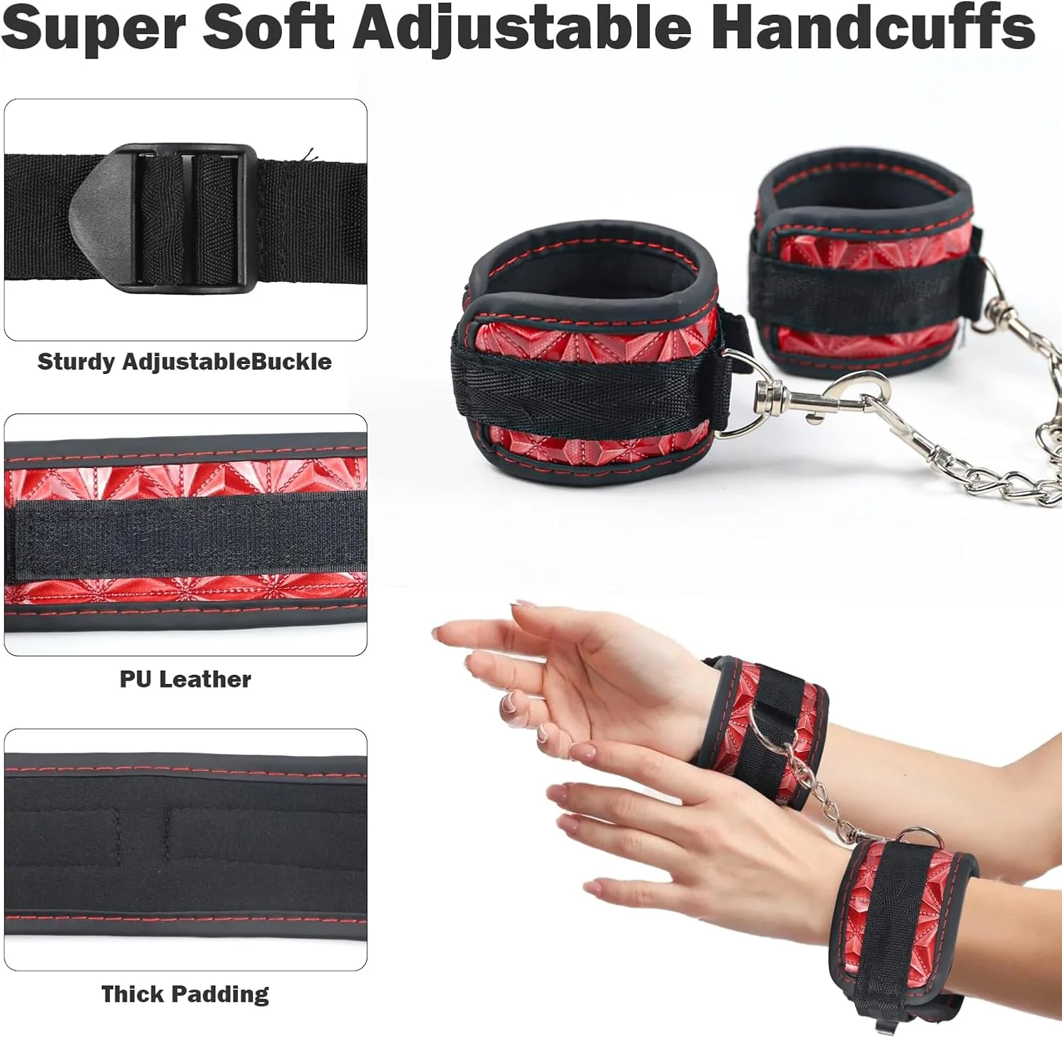 ElevaBond BDSM Positioning Wedge Pillow Set with Straps & Harness - Image 3