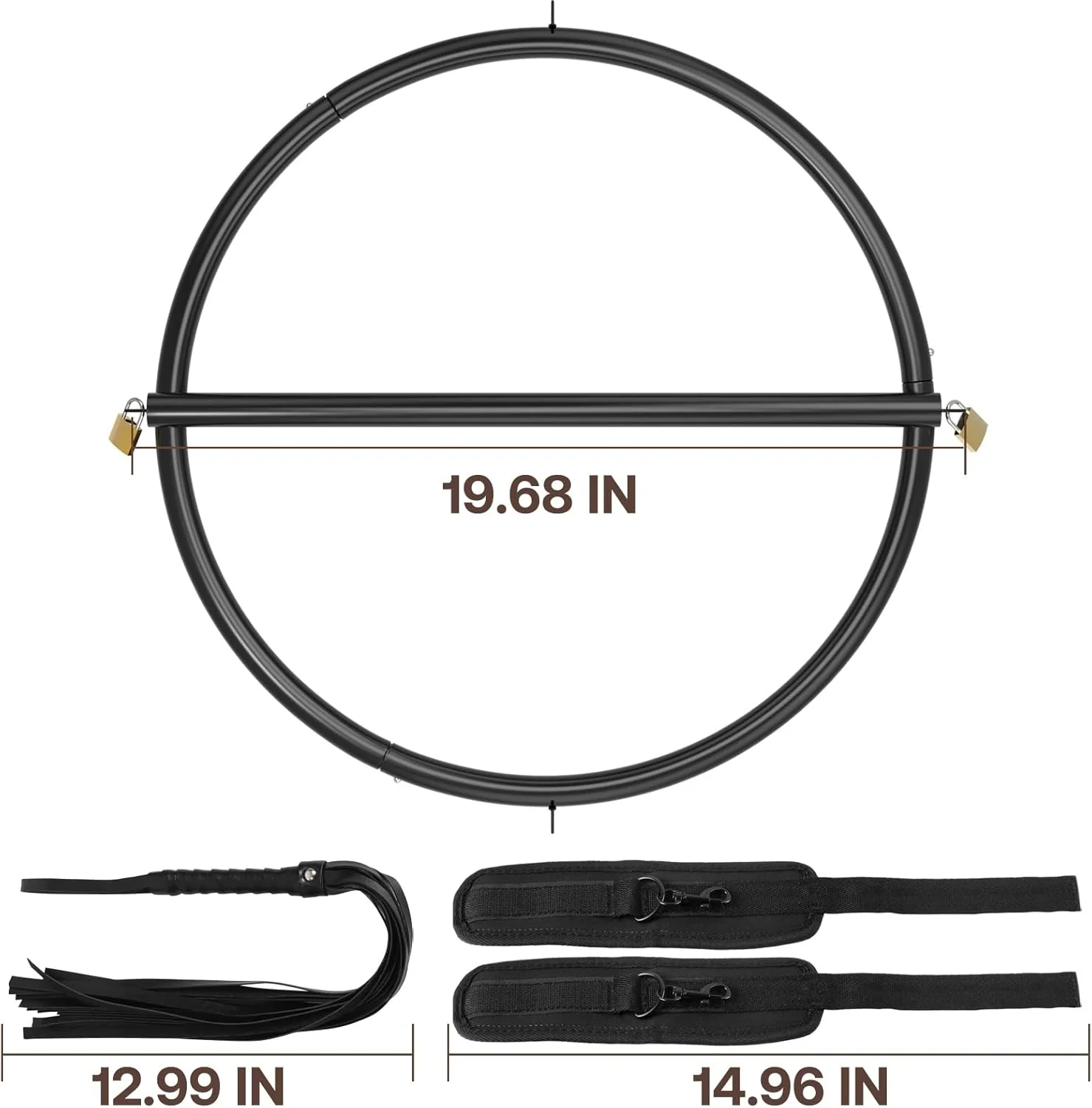WaistSecure Modular BDSM Spreader Bar Kit - Image 6