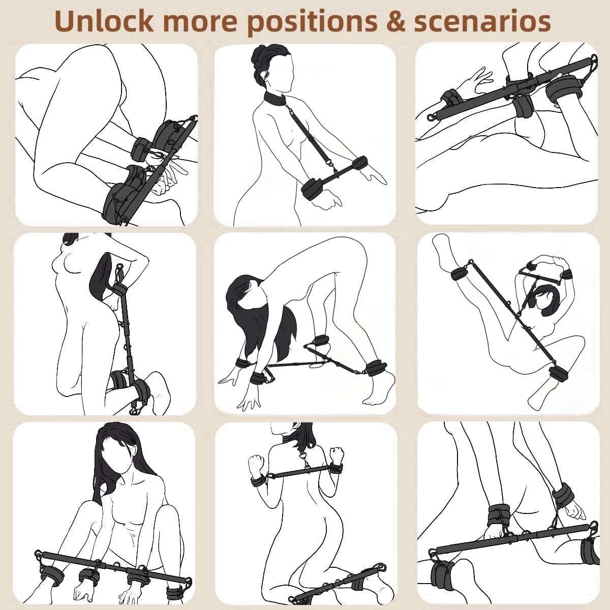SpreaderControl BDSM Spreader Bar Restraints - Image 2