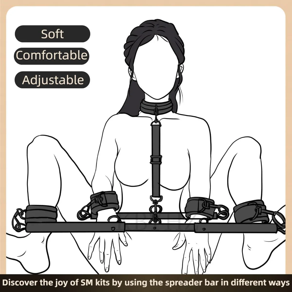 SpreaderControl BDSM Spreader Bar Restraints - Image 3