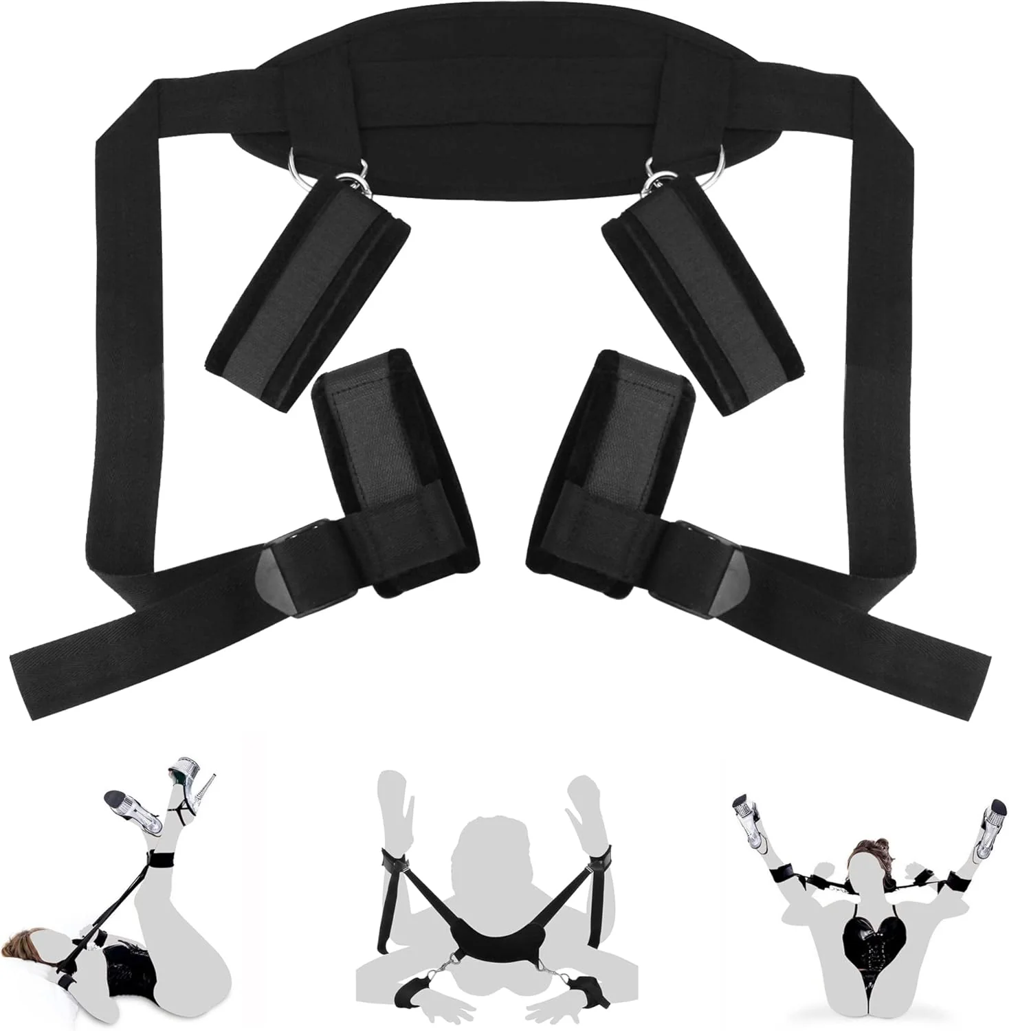 CoreLift BDSM Sling Restraint Kit Hand Ankle Strap - Image 3