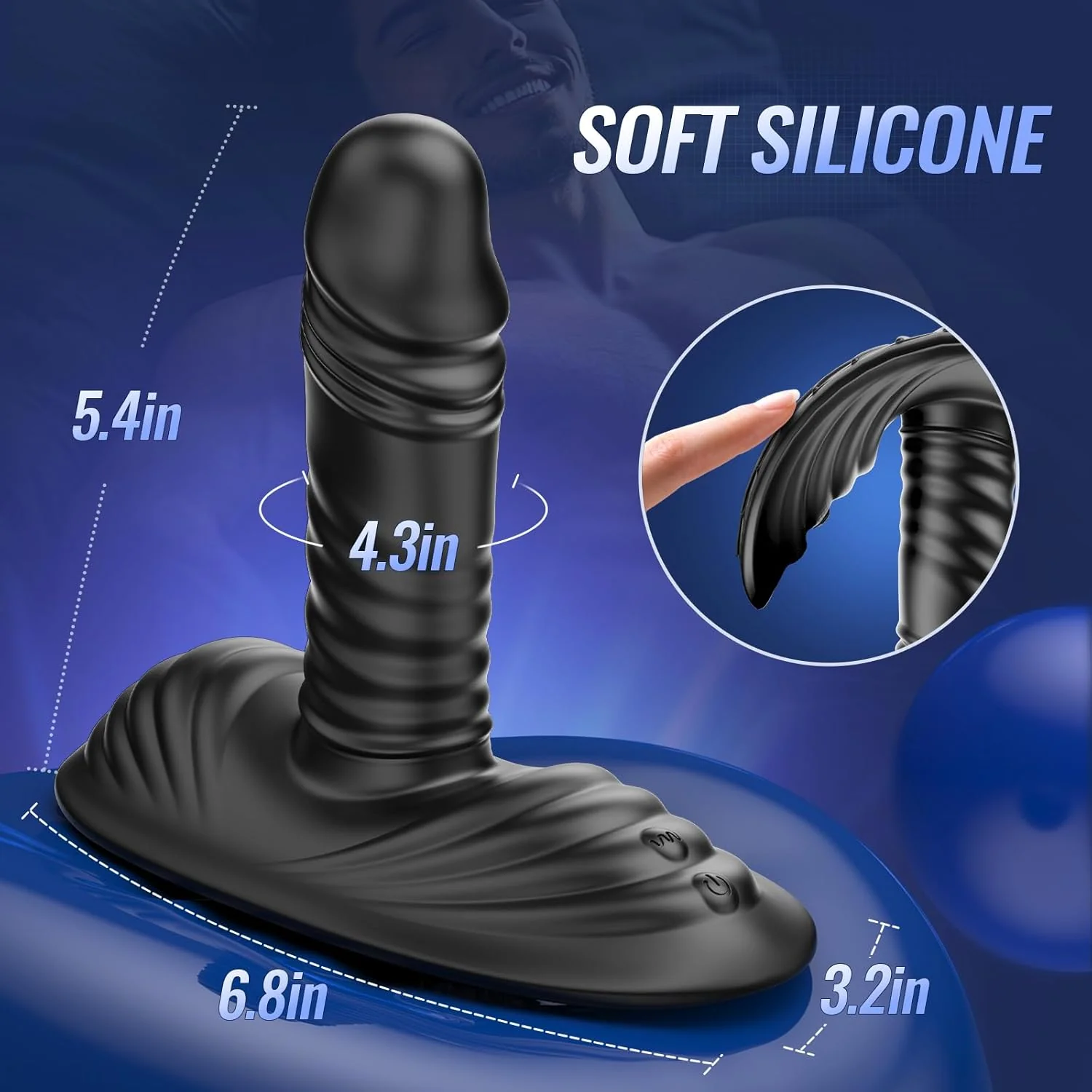 GravionX AI Prostate Massager Thrust Riding Vibrator Remote - Image 7