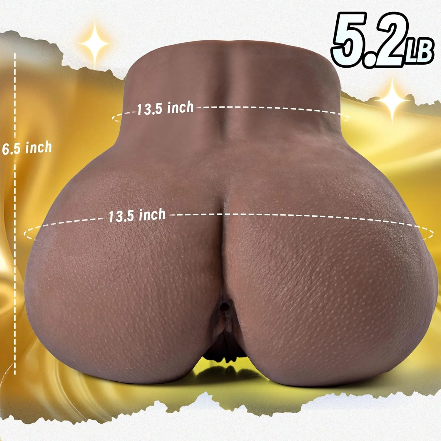 NoirTouchX Realistic Dual Channel Male Stroker Ebony Sex Doll 5.2LB - Image 6