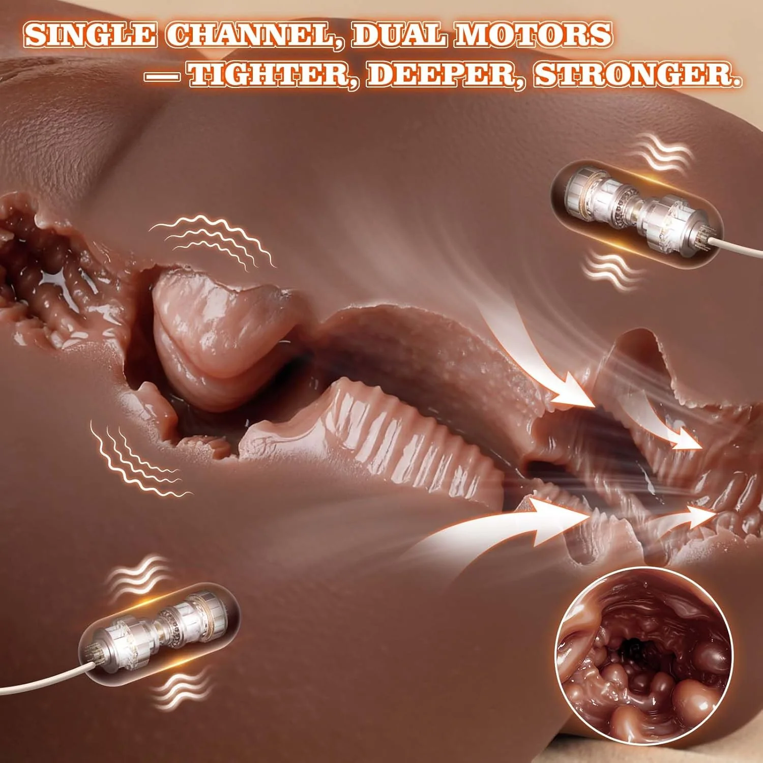 EbonyCurve Realistic Sex Doll 5 Suction 8 Vibration - Image 5