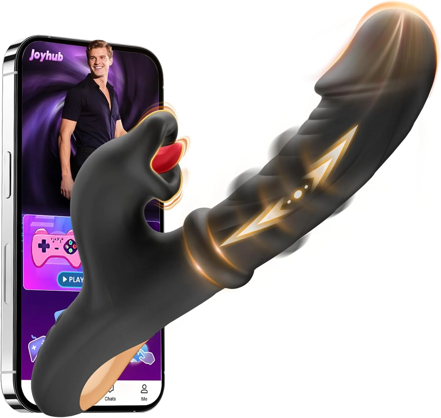 NoctraSlide AI Thrust Rabbit Licking Vibrator 4-in-1 G-Spot Toy