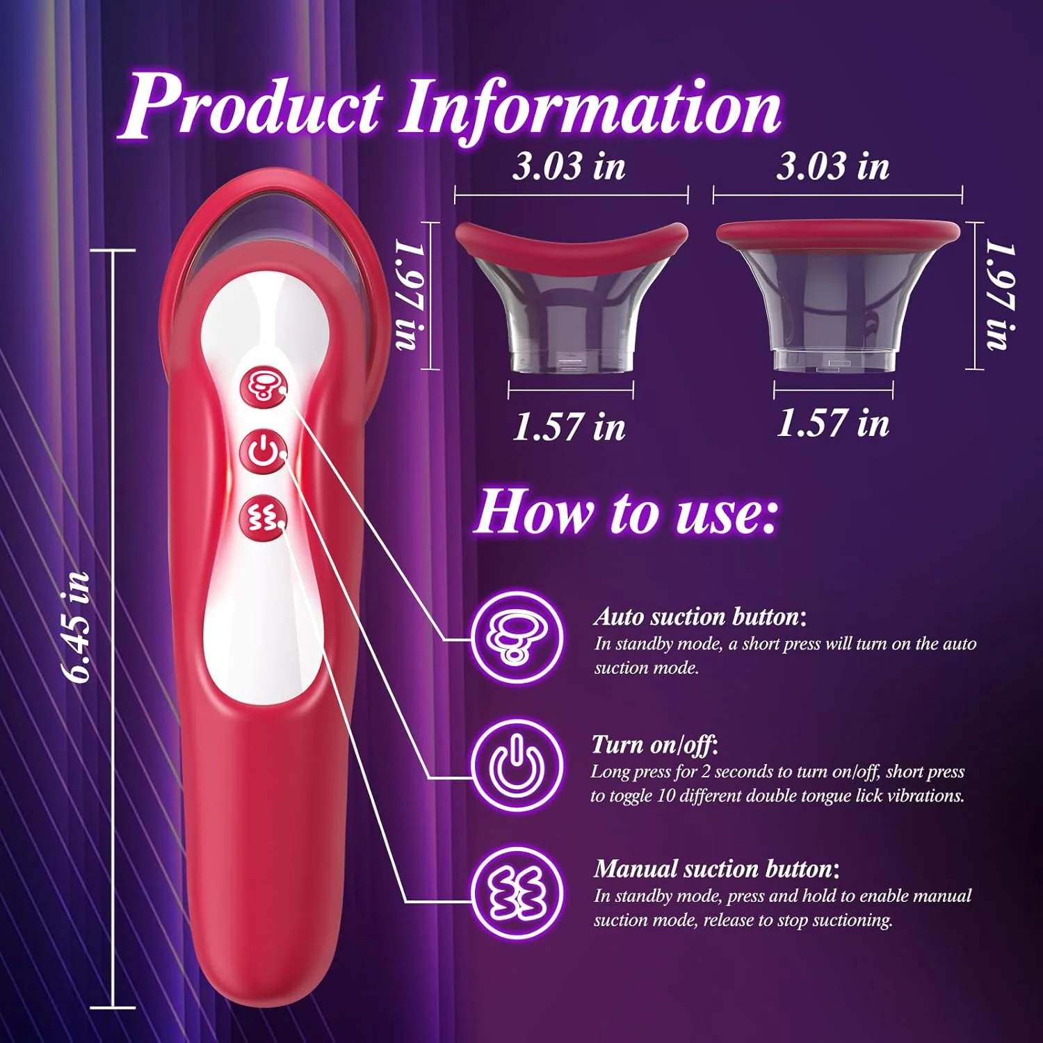 BlissBound Dual Tongue Licking & Sucking Vibrator - Image 4
