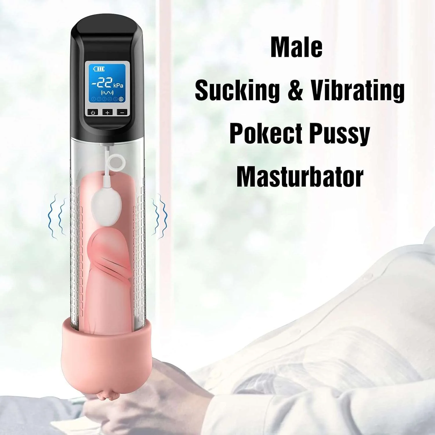 BlissSleeve Electric Vacuum Vibrating Penis Pump - Image 4