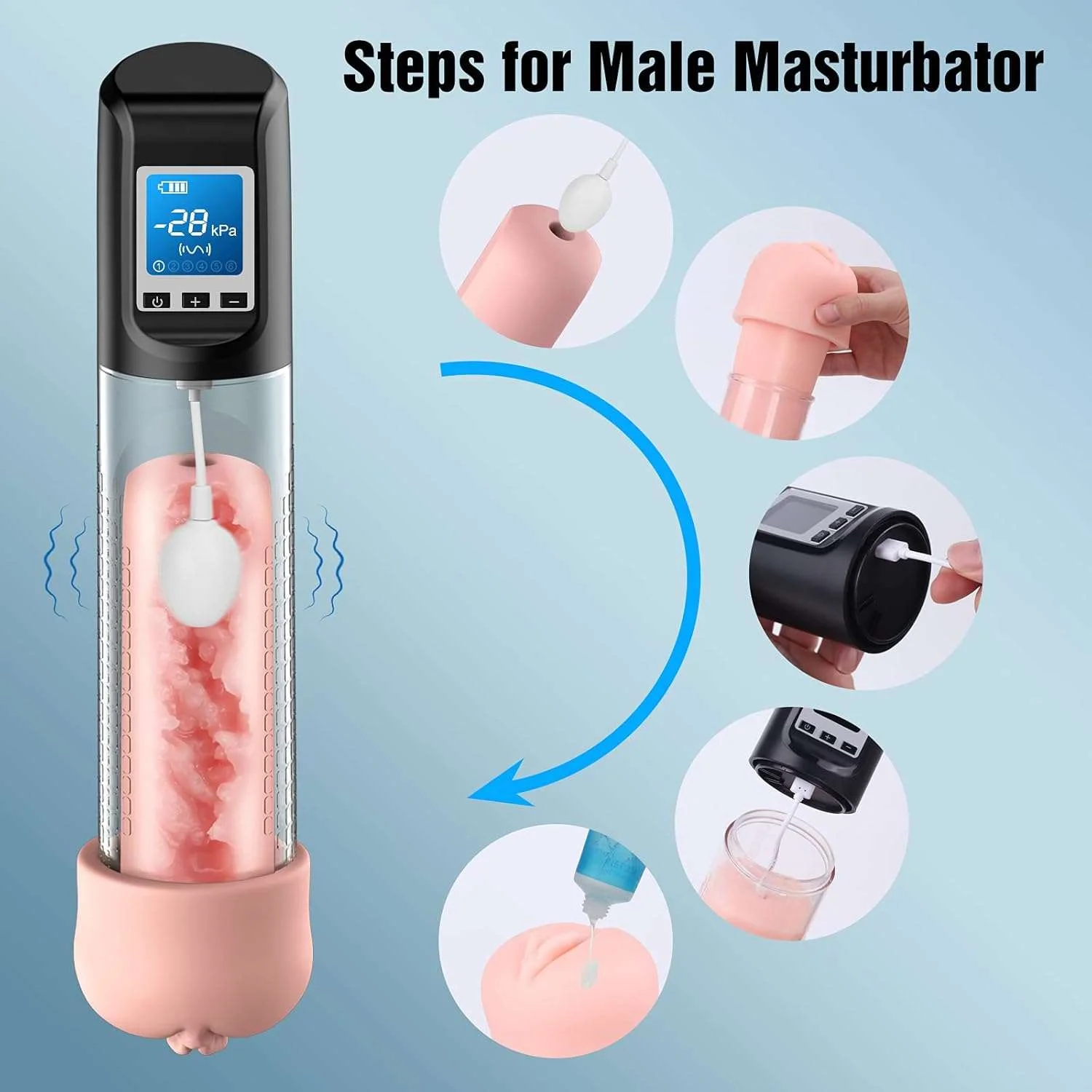 BlissSleeve Electric Vacuum Vibrating Penis Pump - Image 5