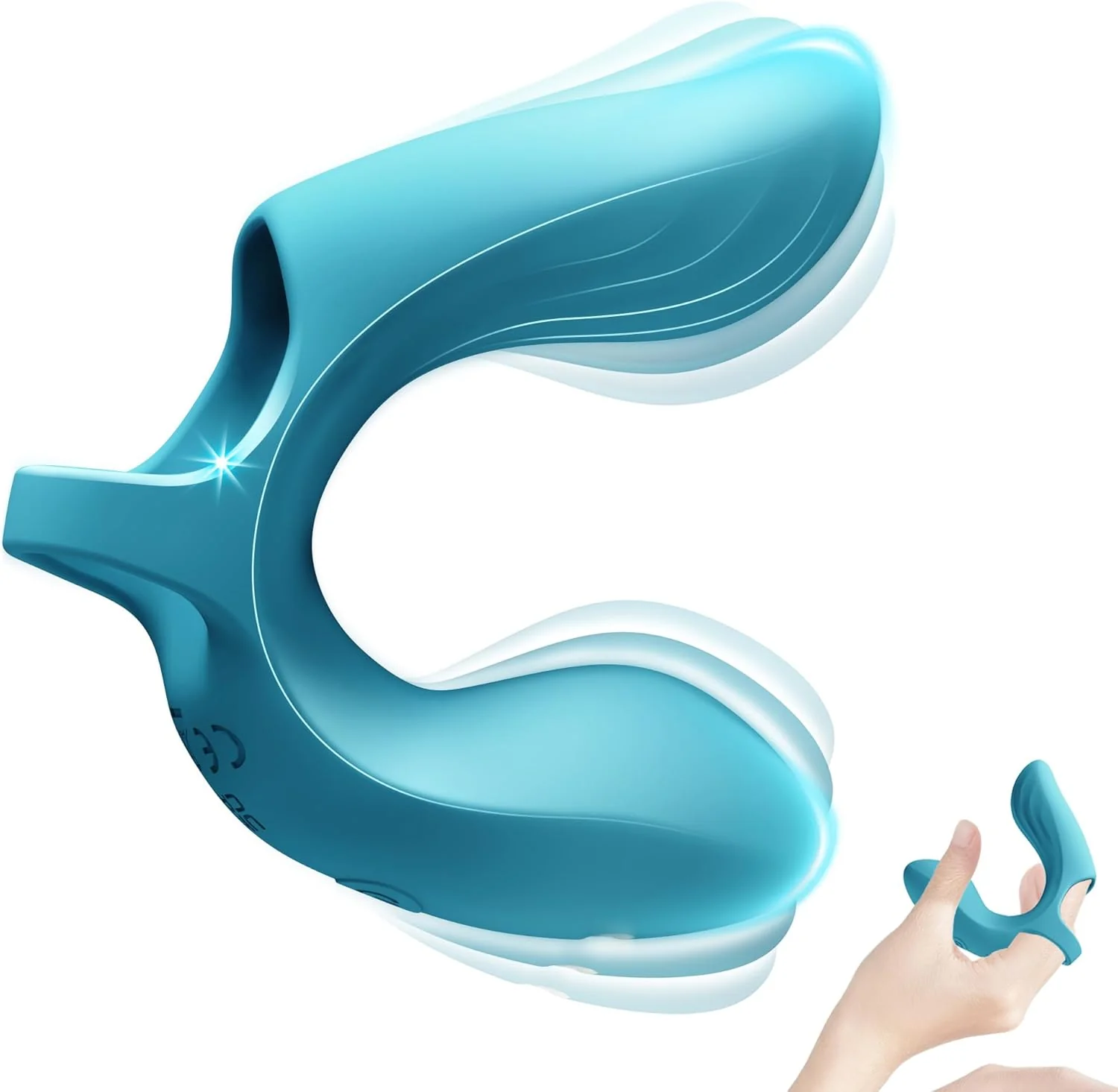 DualiX Dual Motor Finger Vibrator 10 Modes Waterproof